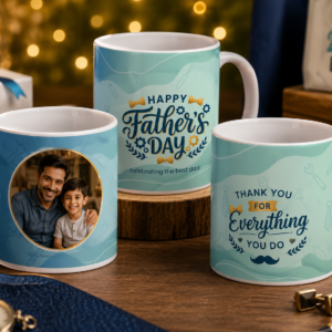 Wishing Happy Father's Day-Customized Photo printed Coffee Mug