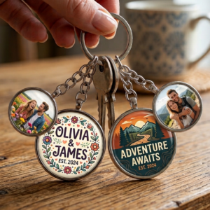 Photo Printed Roundshape Keychain